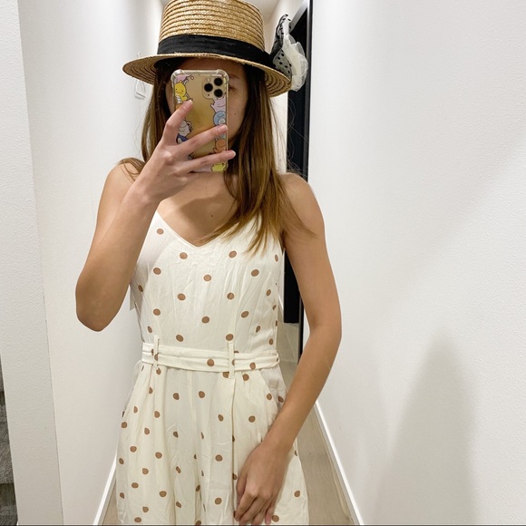 NWT American Eagle Jumpsuit Polkadot Boho 2 - Picture 3 of 8